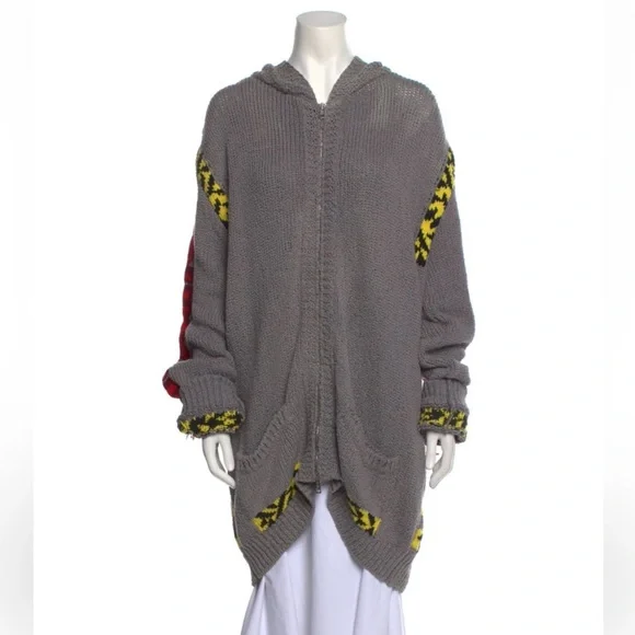 Stella McCartney Gray Sunset Zip Infatuation cardigan Sweater size M - Picture 9 of 9